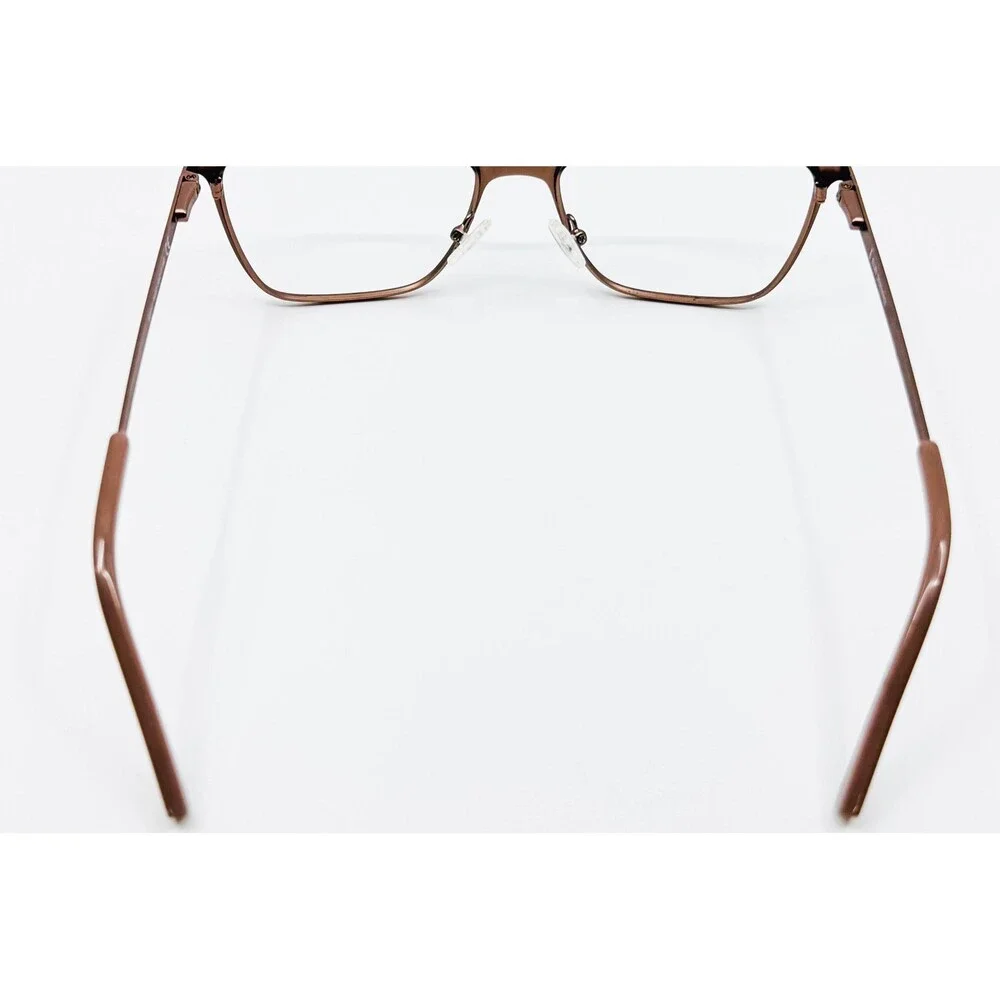 Ellen DeGeneres Eyeglasses Womens Brown ED510 RSGD Metal Full Rim 53-17-140